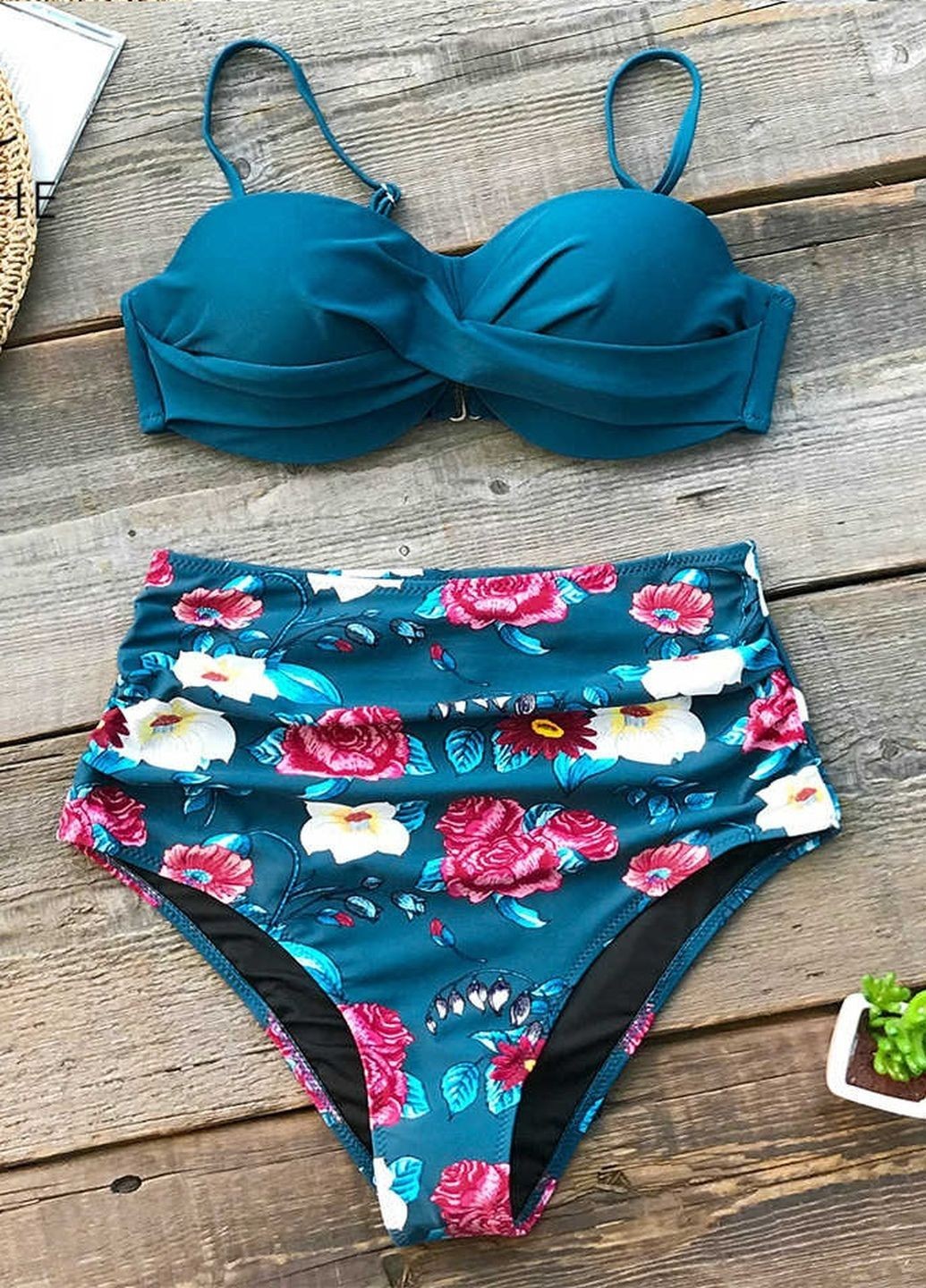 

Купальник Cupshe XXL морской волны 8520369741111