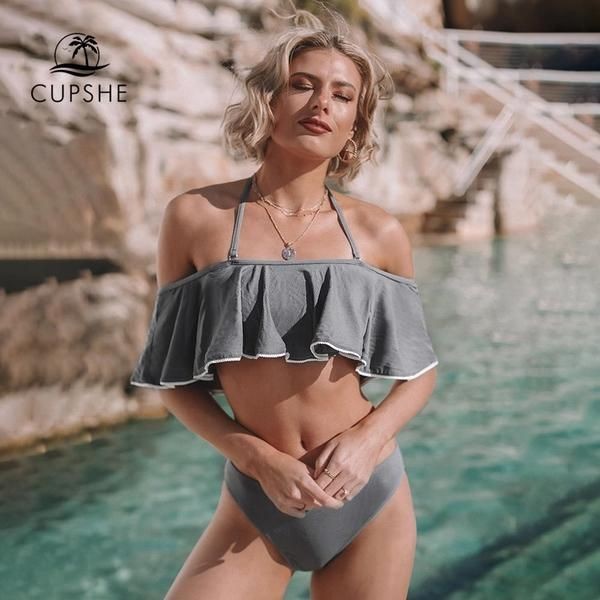 

Купальник Cupshe M серый 1005530254785
