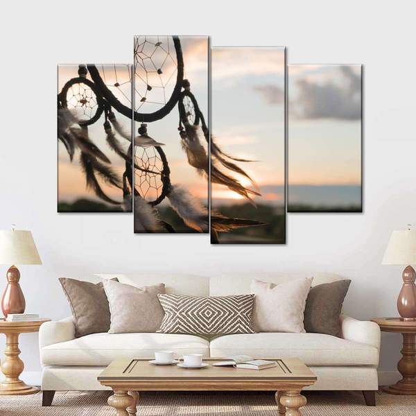 

Модульная картина из четырех частей Вечернее панно 89x56 см