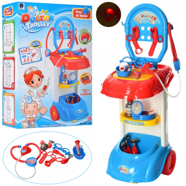 

Игровой набор Доктор Bambi 661-170 тележка 25-31-72см (BAM004332)