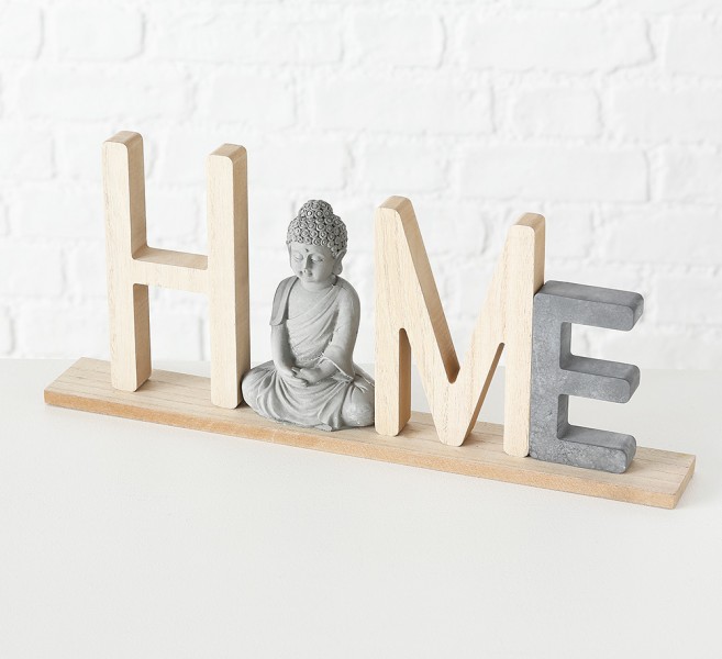 

Декоративная надпись с фигурой Будды (Home/Relax) Boltze 1020837 Серый