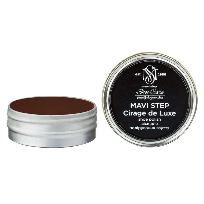 

Воск для обуви темно-коричневый MAVI STEP Cirage de Luxe, 25 мл