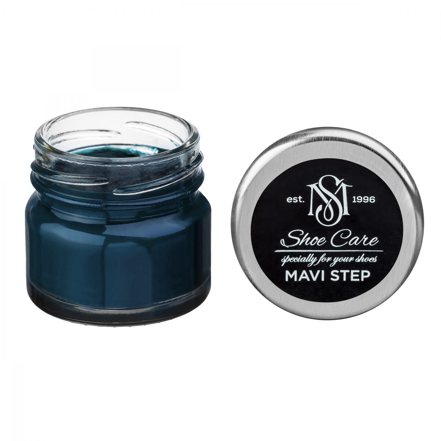 

Краска бальзам для замши и нубука синяя 158 MAVI STEP Multi Oil Balm, 25 мл