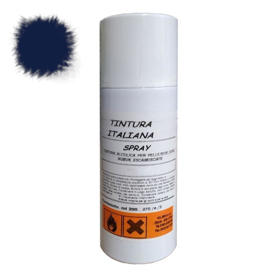 

Краска для кожи темно-синяя MAVI STEP Renovator Leather Spray, 200 мл
