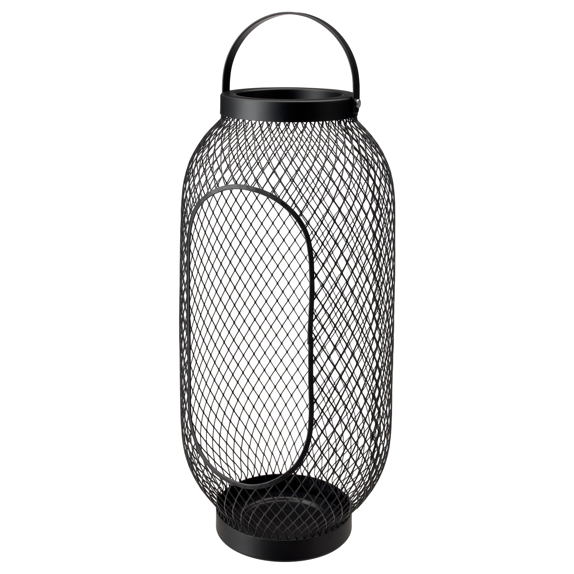

Фонарь для формовой свечи IKEA TOPPIG 49 см черный 303.273.08