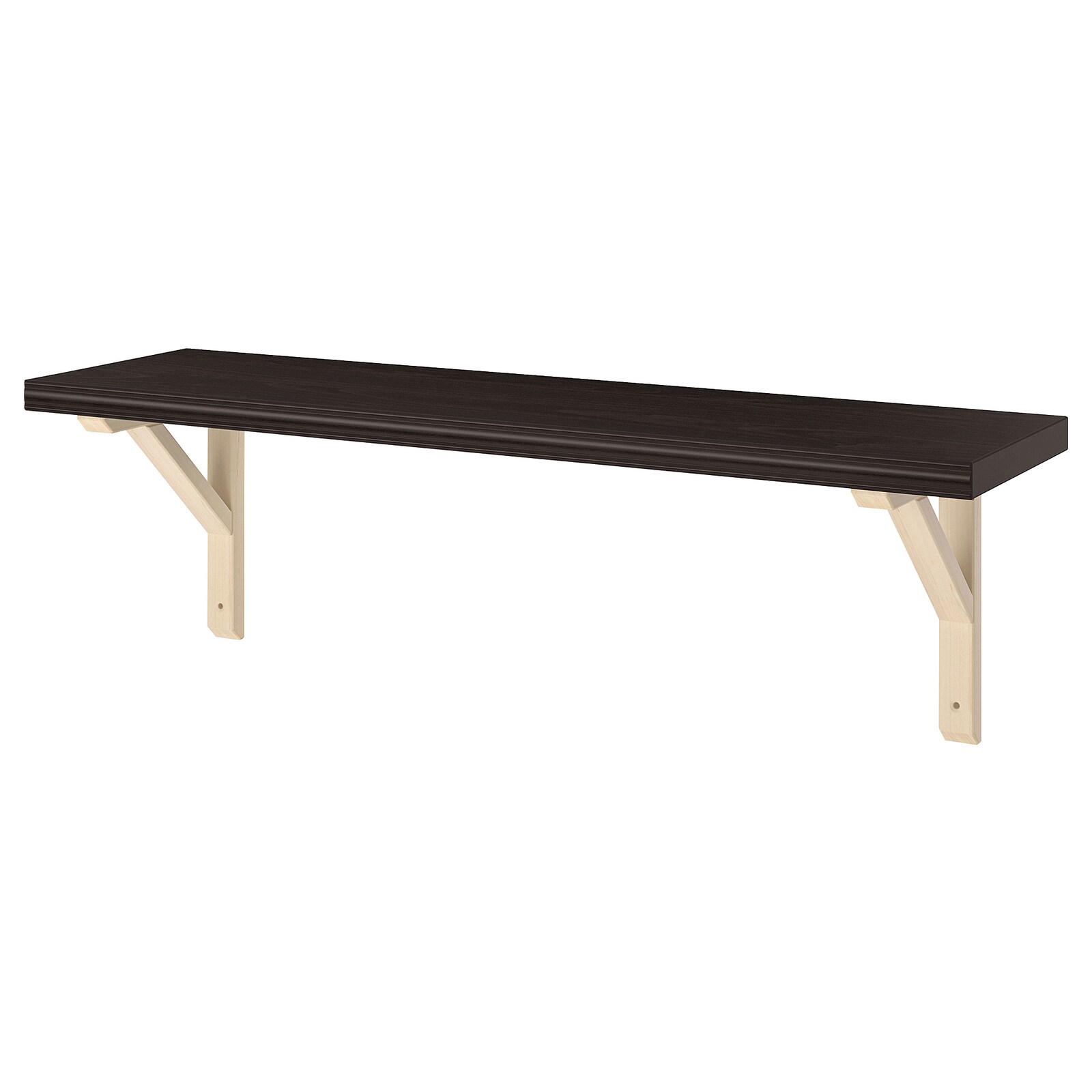 

Полка IKEA BERGSHULT/SANDSHULT навесная 80x20 см коричнево-чёрный, осина 793.260.29