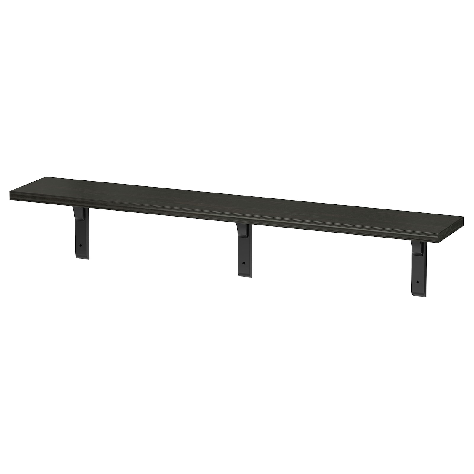 

Полка IKEA BERGSHULT/RAMSHULT навесная 120x20 см коричнево-чёрный 093.254.72