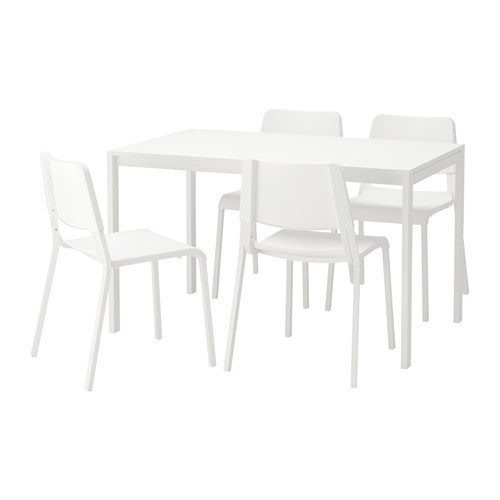 

Обеденный стол и 4 стула IKEA MELLTORP/TEODORES 125 см белый (292.212.56)
