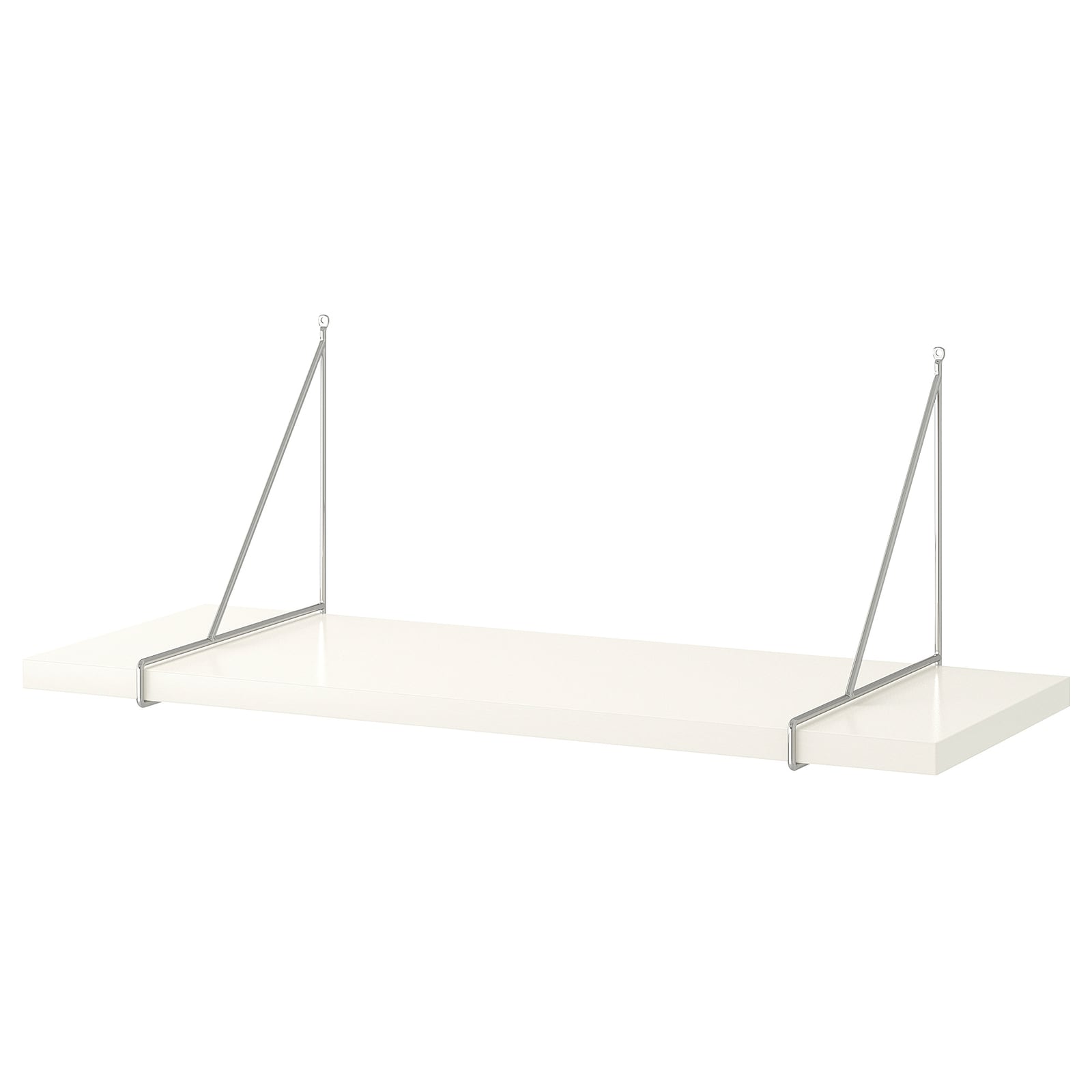 

Полка IKEA BERGSHULT/PERSHULT навесная 80x30 см белый, хромированный 392.907.44