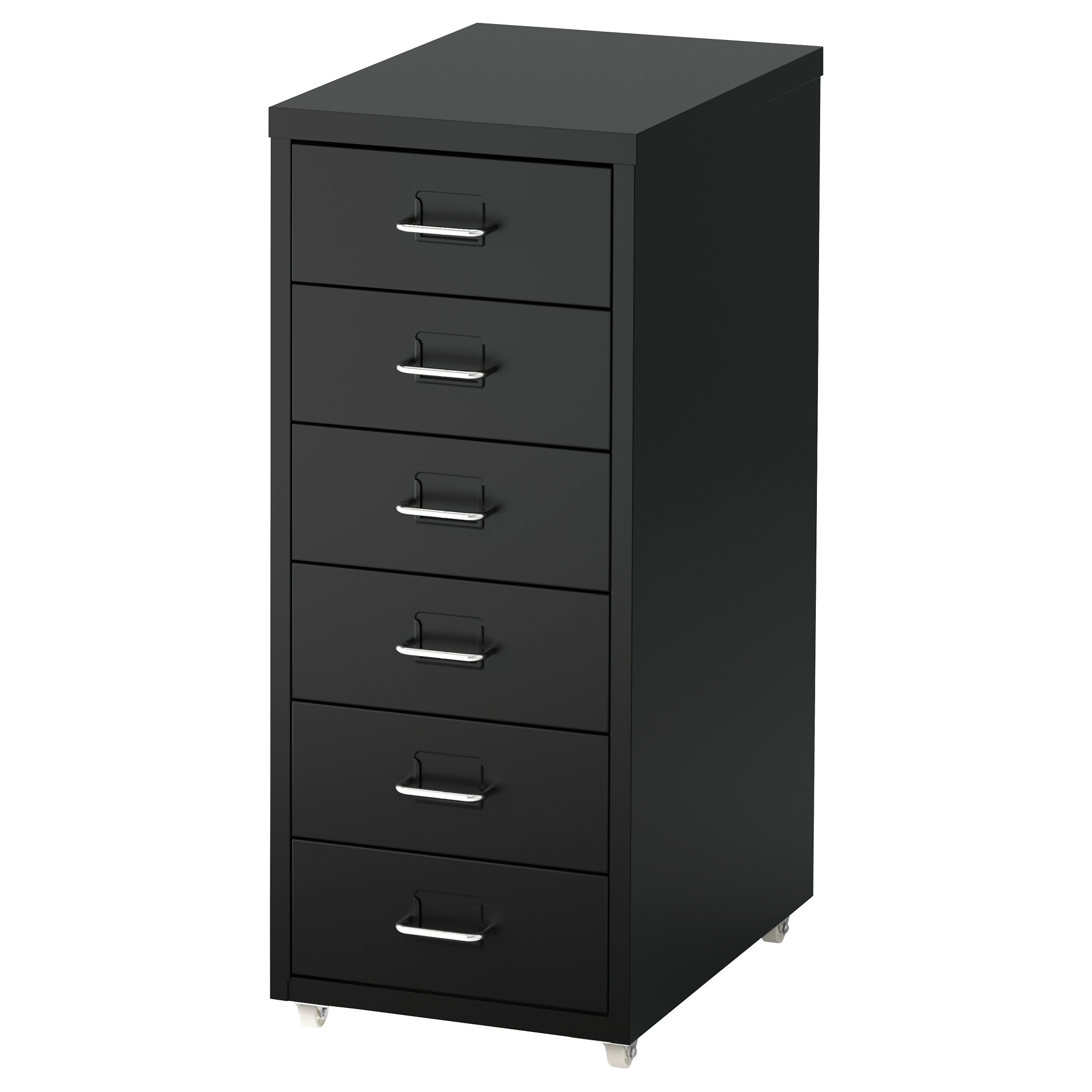 

Тумба с ящиками на колесах IKEA HELMER черный 203.419.70