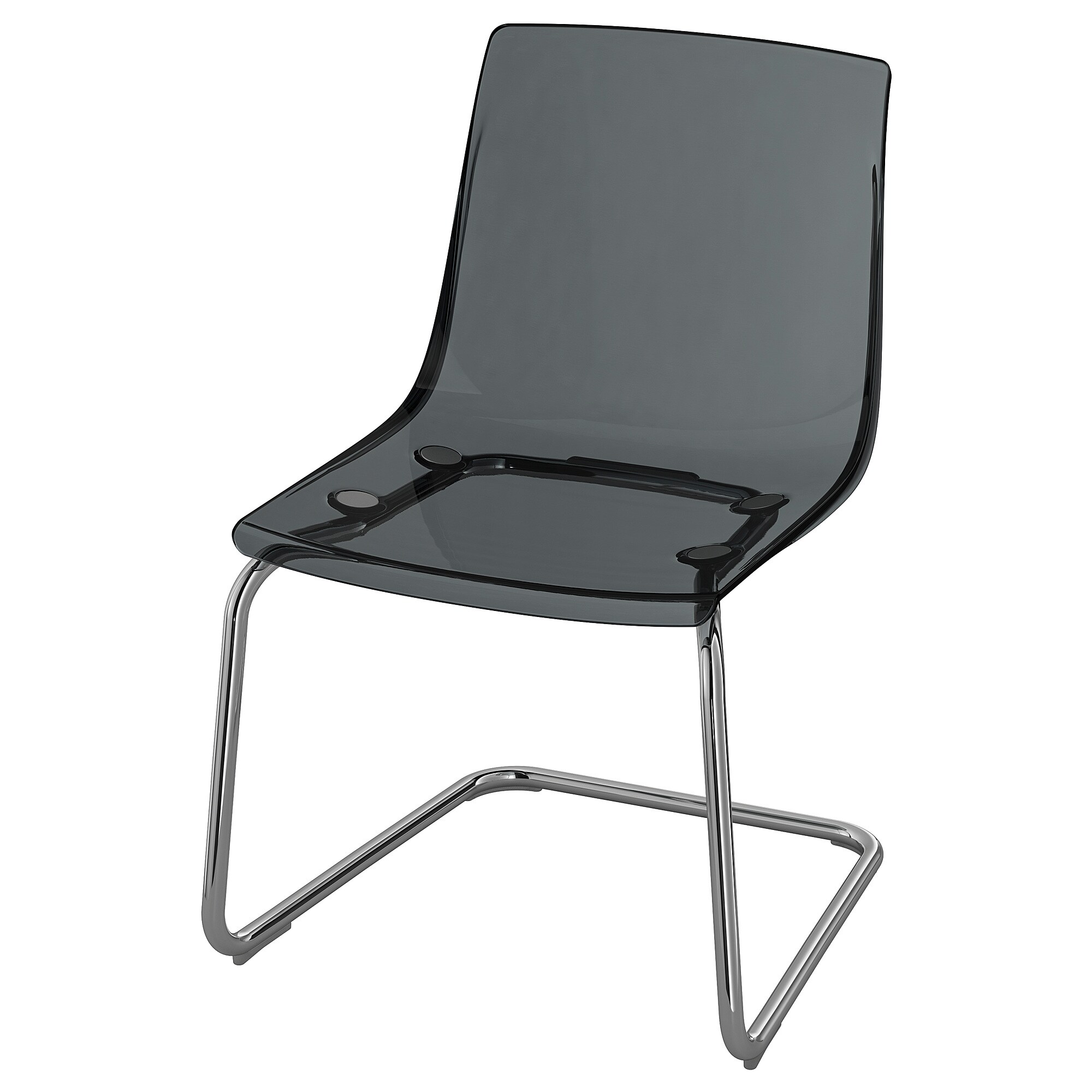

Стул IKEA TOBIAS серый, хромированный 203.496.74