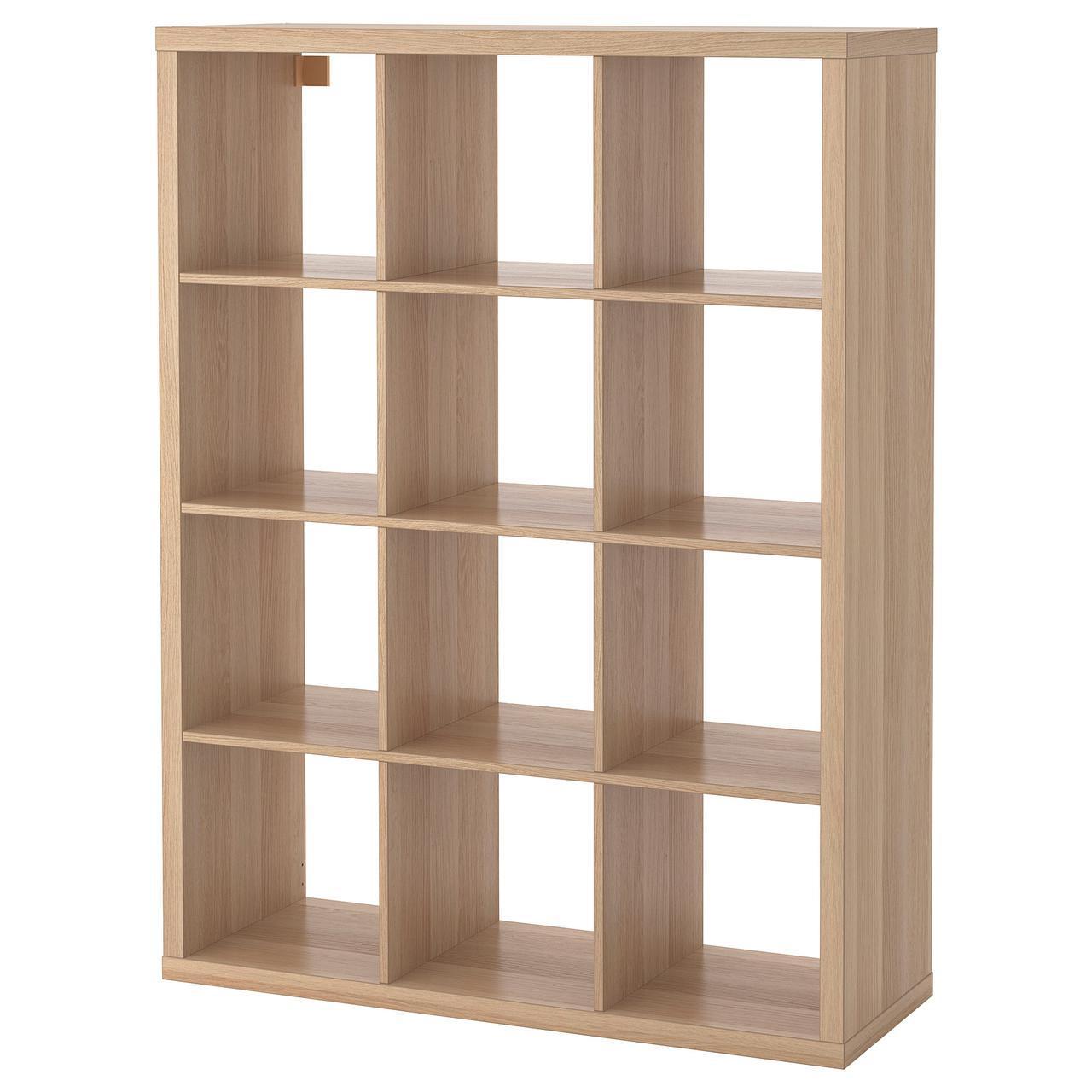 

Стеллаж IKEA KALLAX 112x147 см под беленый дуб (404.099.35)