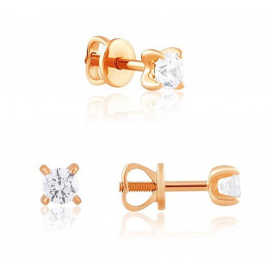 

Серьги из красного золота с Swarovski Zirconia 1629331