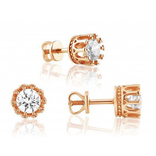 

Серьги из красного золота с Swarovski Zirconia 1530074