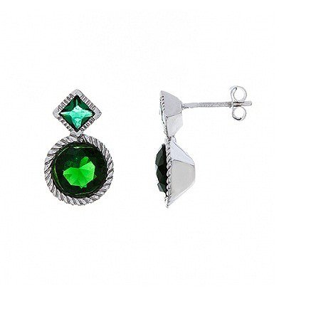 

Серьги из серебра с куб. циркониями 147252