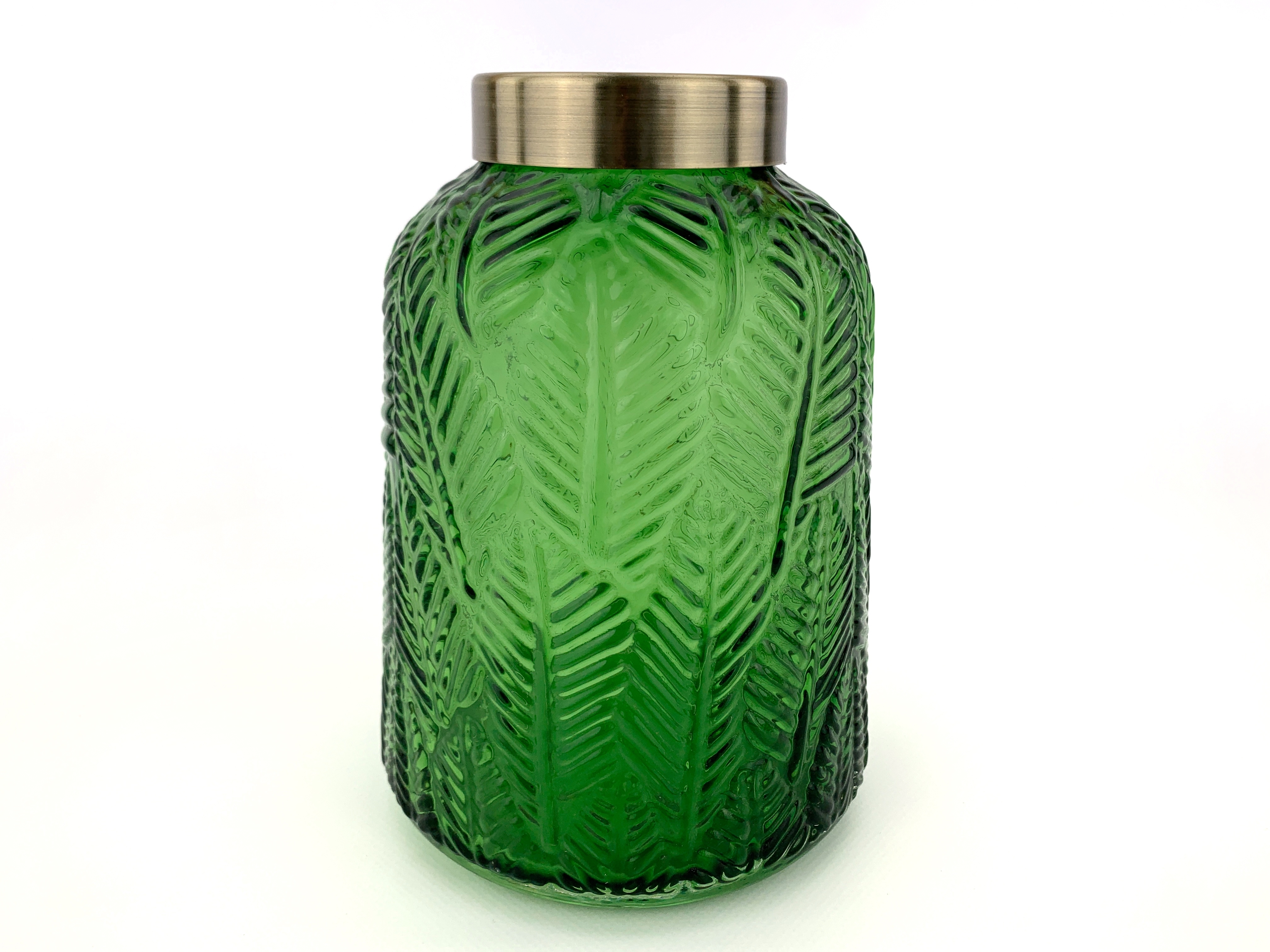 

Ваза для цветов TerrA "Gold and Leaf" изумрудный 15х12см (3505-18-1)