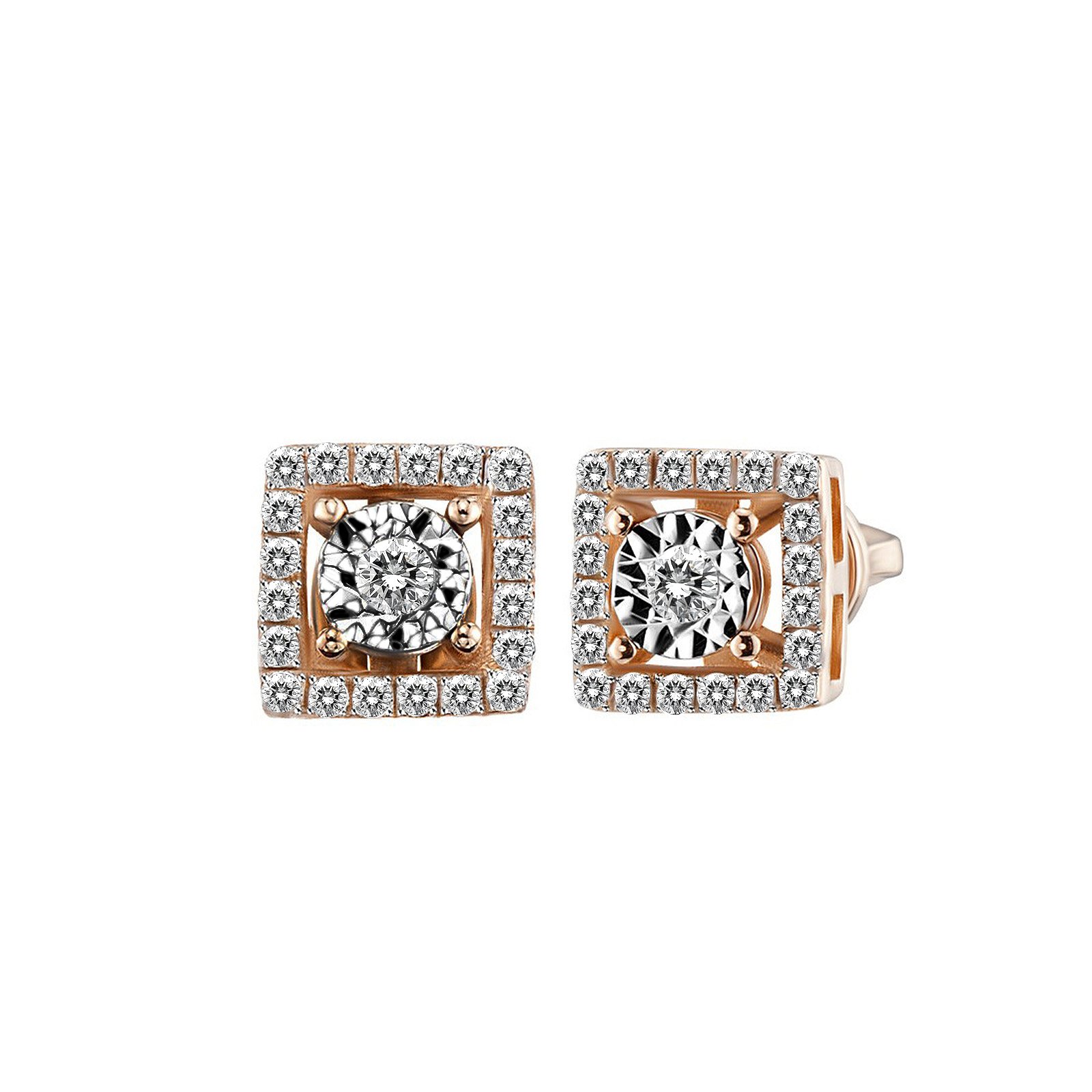 

Серьги из красного золота с бриллиантами 320275
