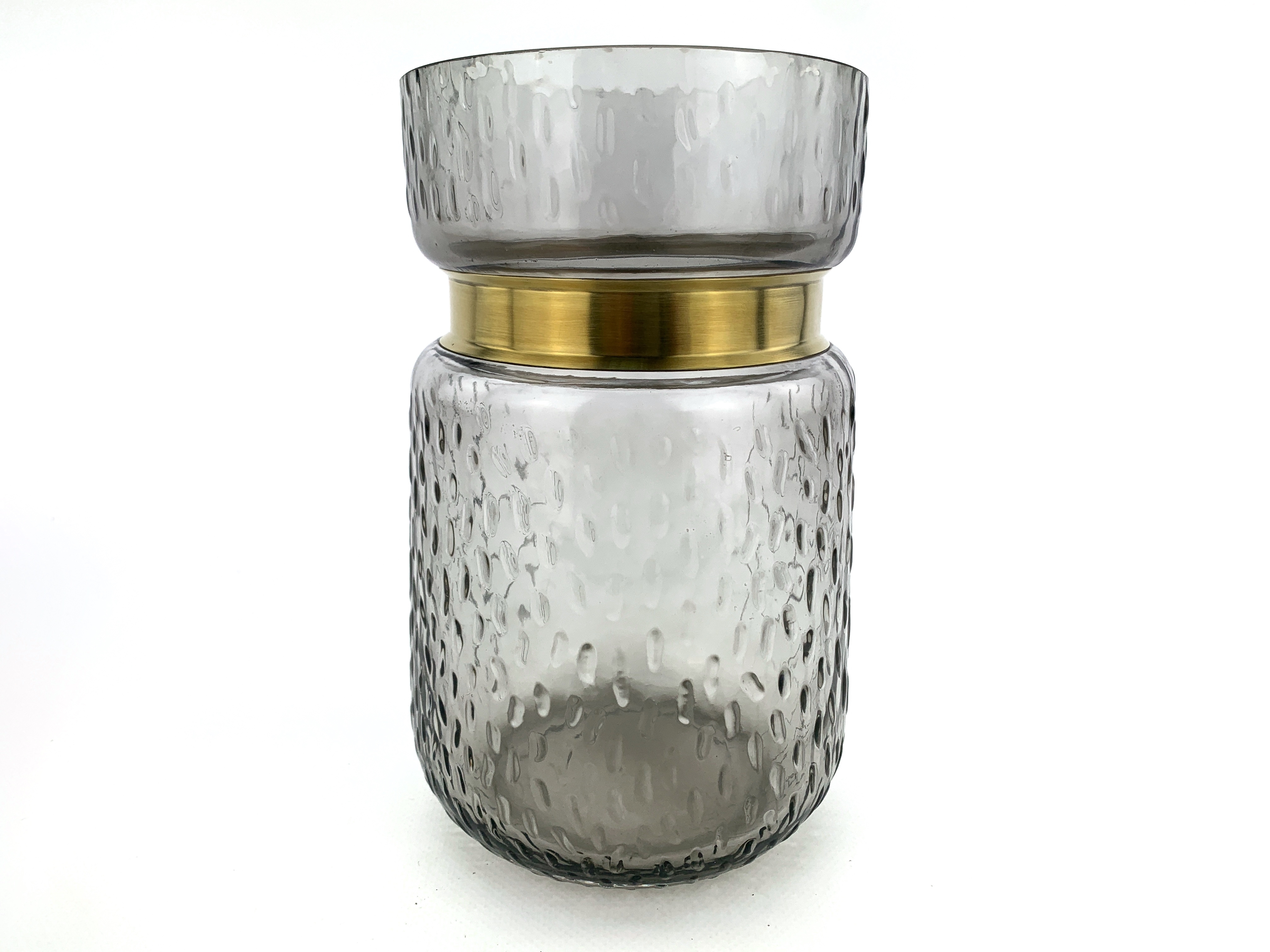 

Ваза для цветов TerrA "Coffee and Gold" пепельный 20х10см (3505-4)