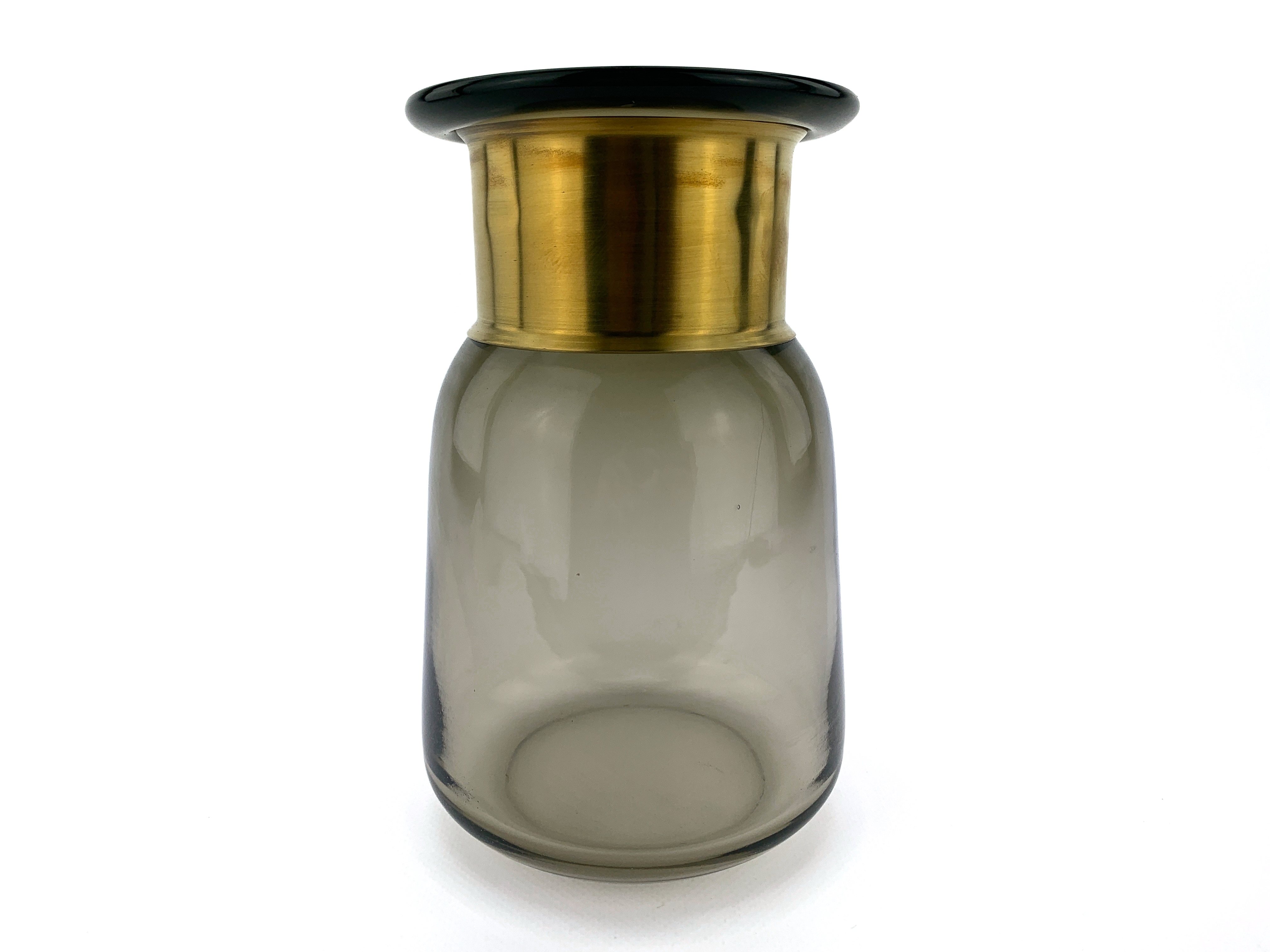 

Ваза для цветов TerrA "Gold collar" пепельный 20х13см (3505-1)