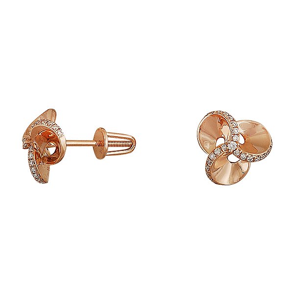 

Серьги из красного золота с бриллиантами 008985
