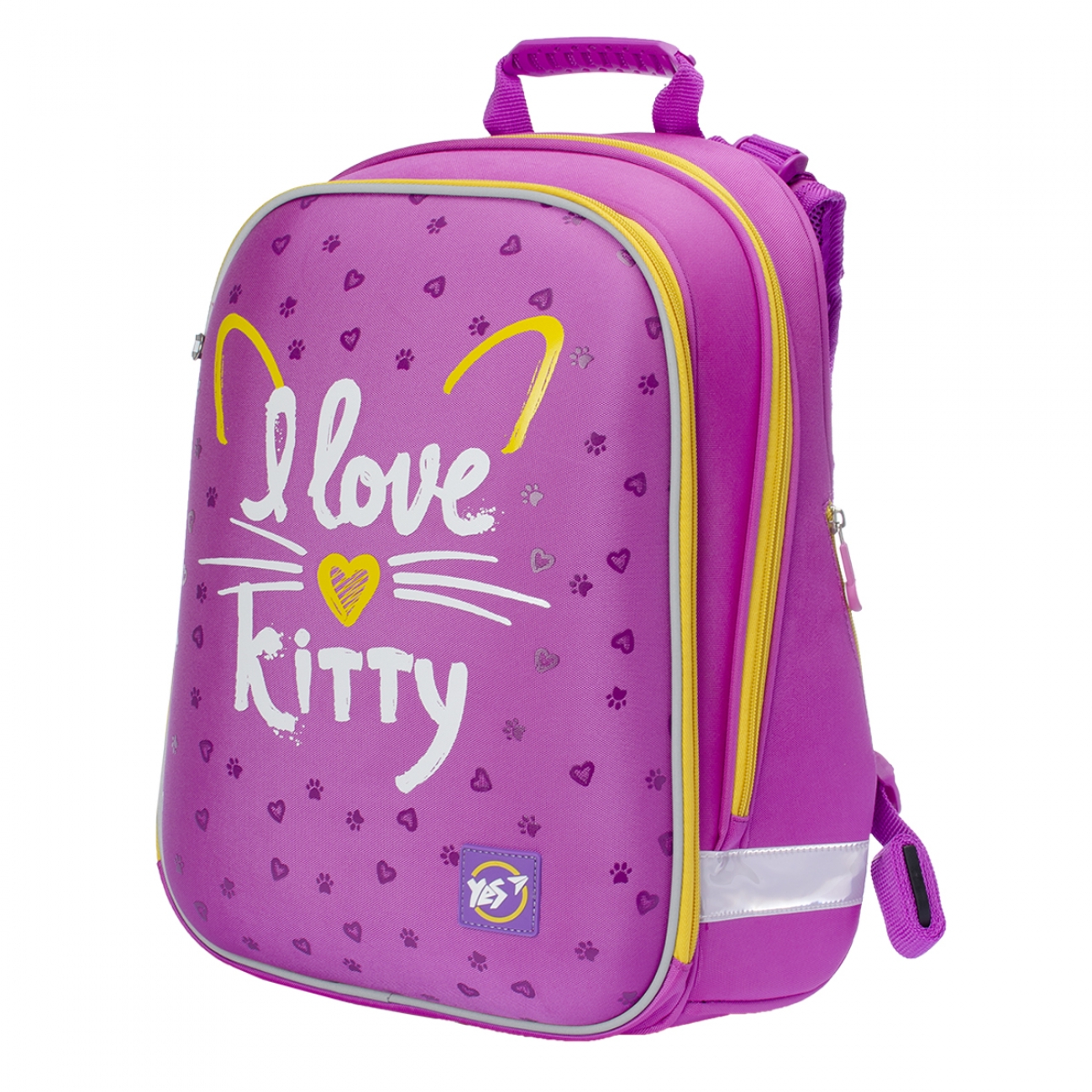 

Рюкзак шкільний каркасний YES H -12 I love kitty (558014)