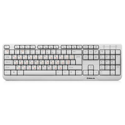 

Клавиатура REAL-EL 500 Standard, USB, white