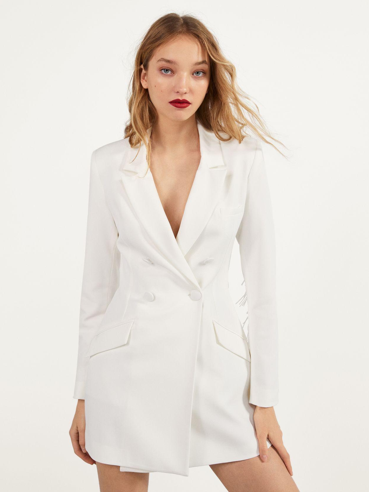 

Пиджак Bershka 0460/168/712-ABAK S Молочный