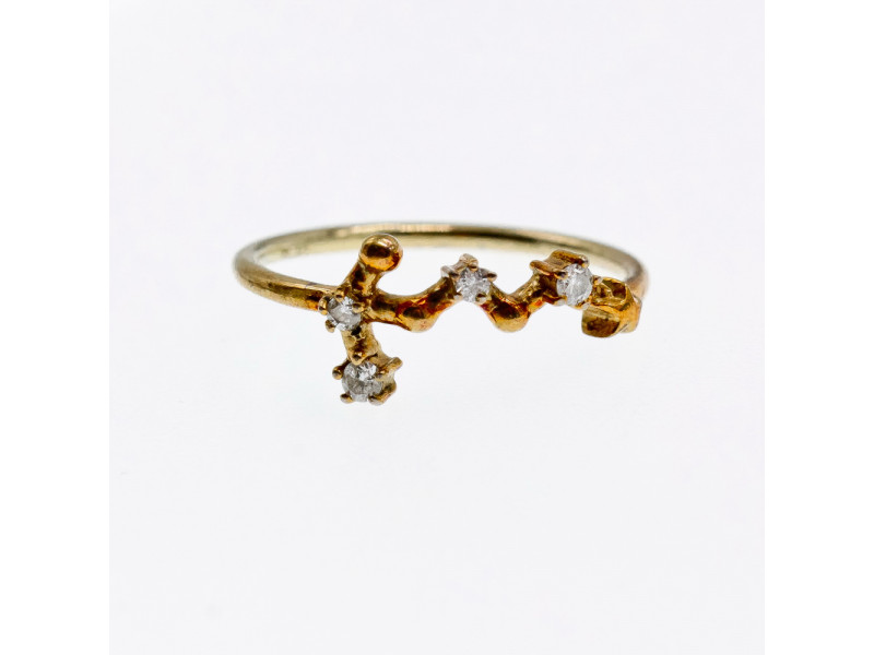 

Серебряное кольцо в позолоте с бриллиантами Натуральный Sky Jewelry 002896