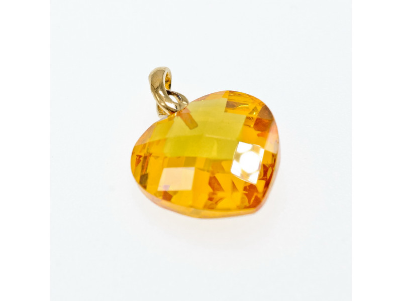 

Серебряный кулон в позолоте с камнем гелиодор Сердце Натуральный Sky Jewelry 003059