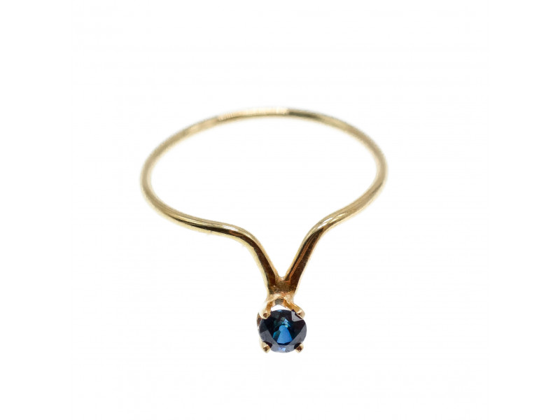 

Золотое кольцо с сапфиром Женственность Натуральный Sky Jewelry 003067