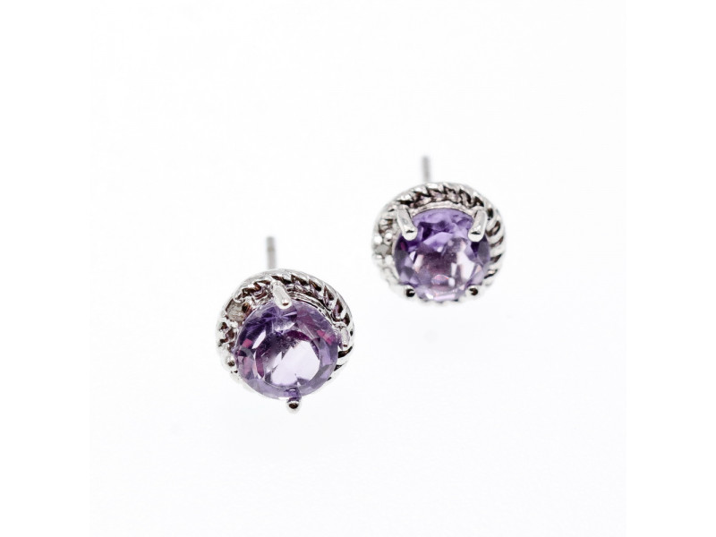 

Серебряные серьги с аметистом Нежность Натуральный Sky Jewelry 002993