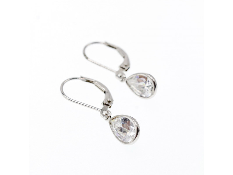 

Серебряные серьги с фианитом Минимализм Sky Jewelry 002982