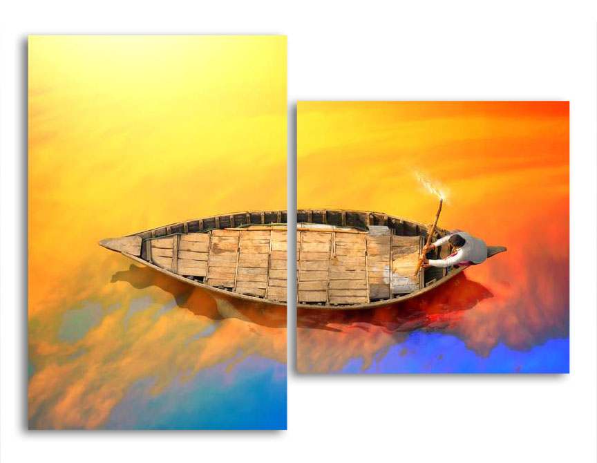 

Модульная картина LaPrint Лодка 130х94 см