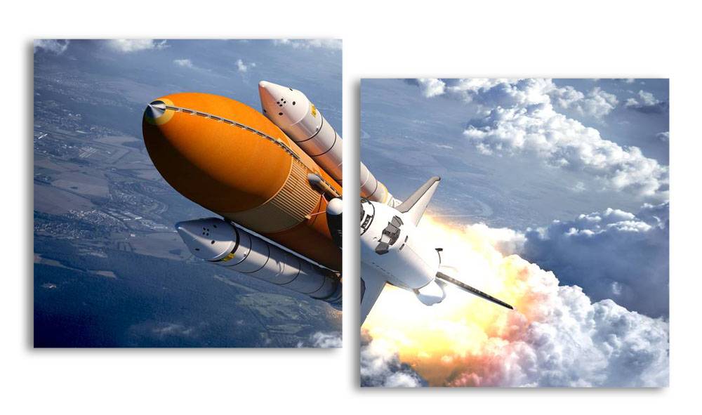 

Модульная картина LaPrint Ракета 150х82 см