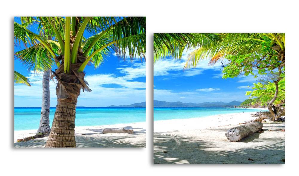 

Модульная картина LaPrint Пальма и закат 150х82 см