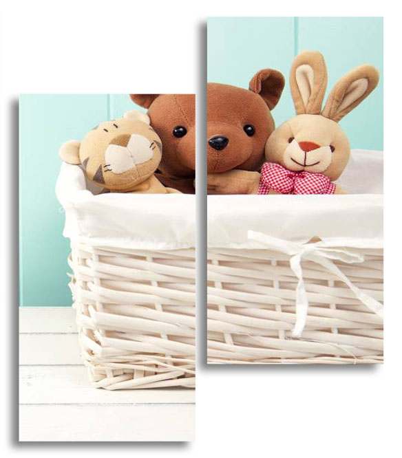 

Модульная картина LaPrint Мягкие игрушки 130х150 см