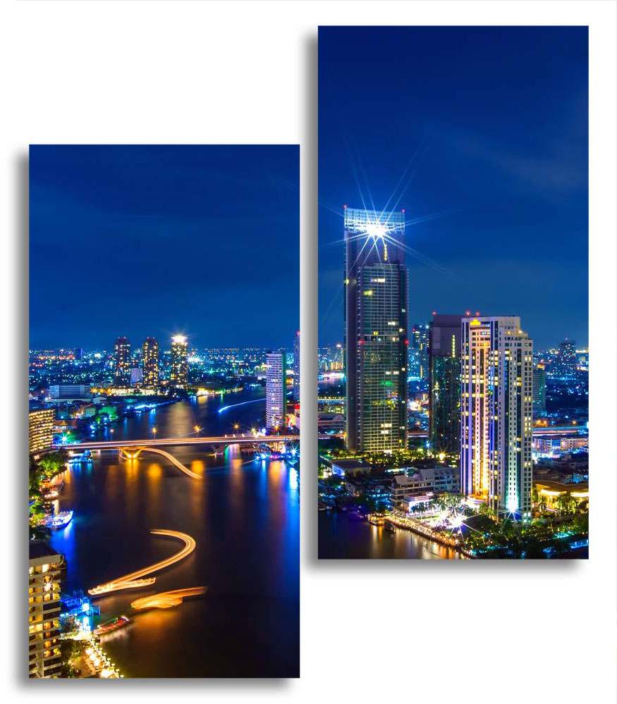 

Модульная картина LaPrint Мегаполис 130х150 см