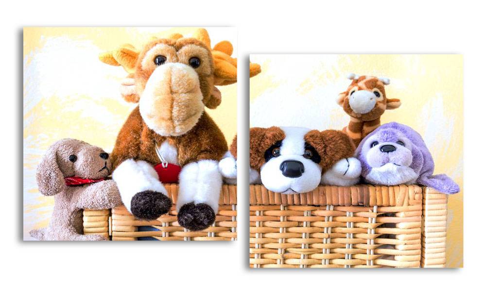 

Модульная картина LaPrint Игрушки 100х54 см