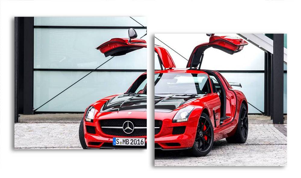 

Модульная картина LaPrint Mercedes 130х70 см