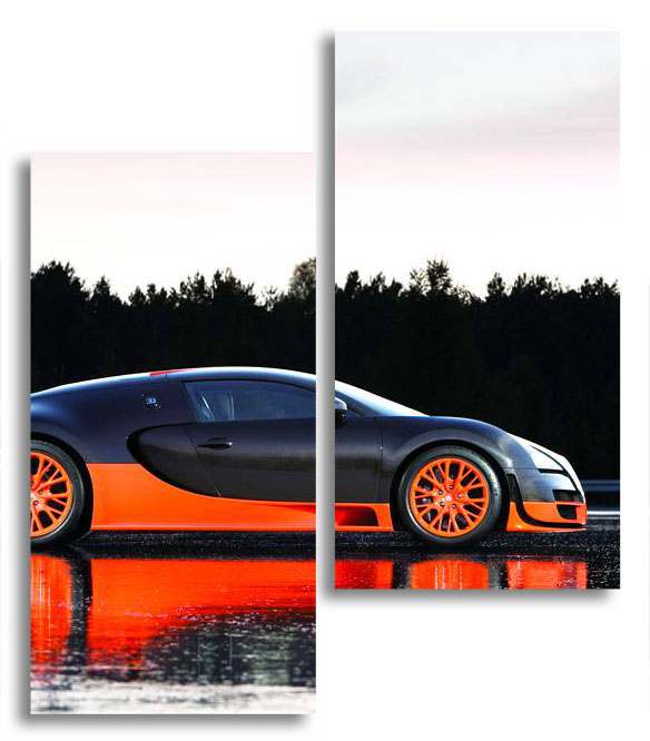 

Модульная картина LaPrint Bugatti 180х208 см