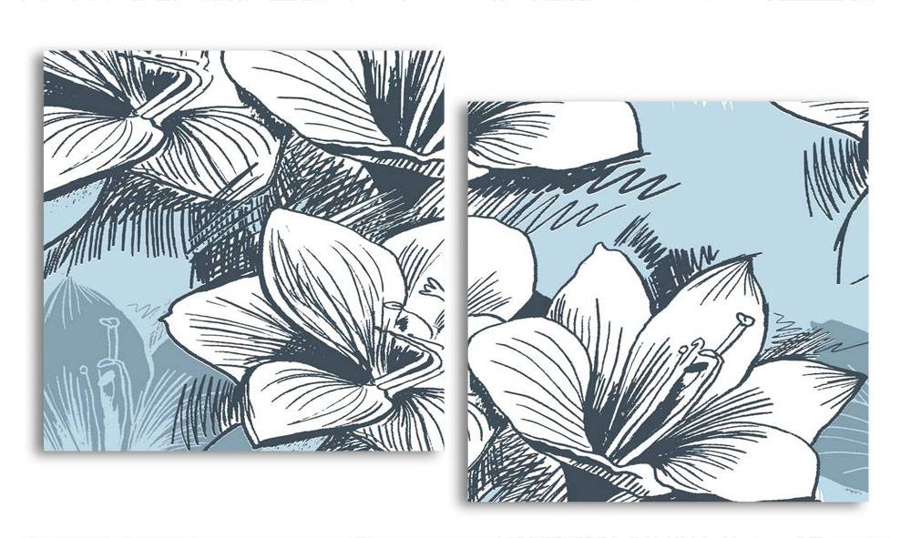 

Модульная картина LaPrint Лилии 130х70 см