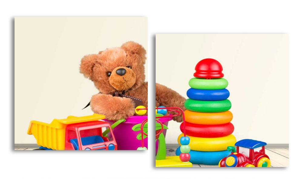 

Модульная картина LaPrint Мягкие игрушки 130х70 см