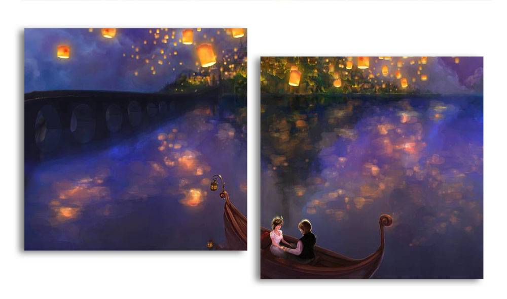 

Модульная картина LaPrint Волшебная ночь 130х70 см