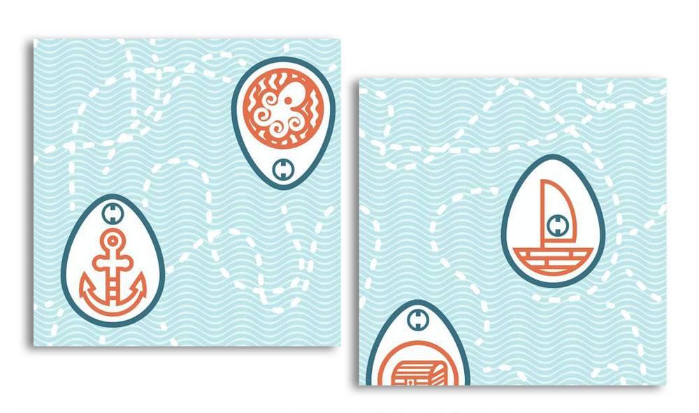 

Модульная картина LaPrint Рисунки 130х70 см