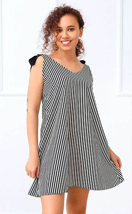 

Fashions • Летний сарафан в полоску Elada Fashions 46-48 черный (972-фг)