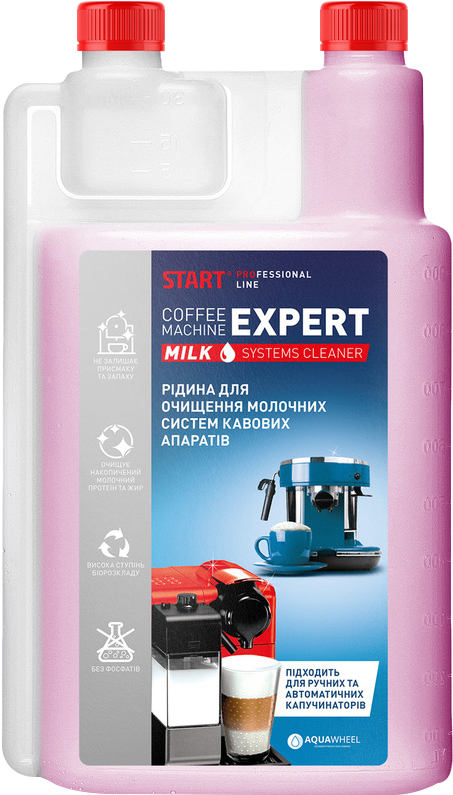 Акція на Жидкость Start для очистки молочных систем кофемашин 1 л (4820207100282) від Rozetka UA