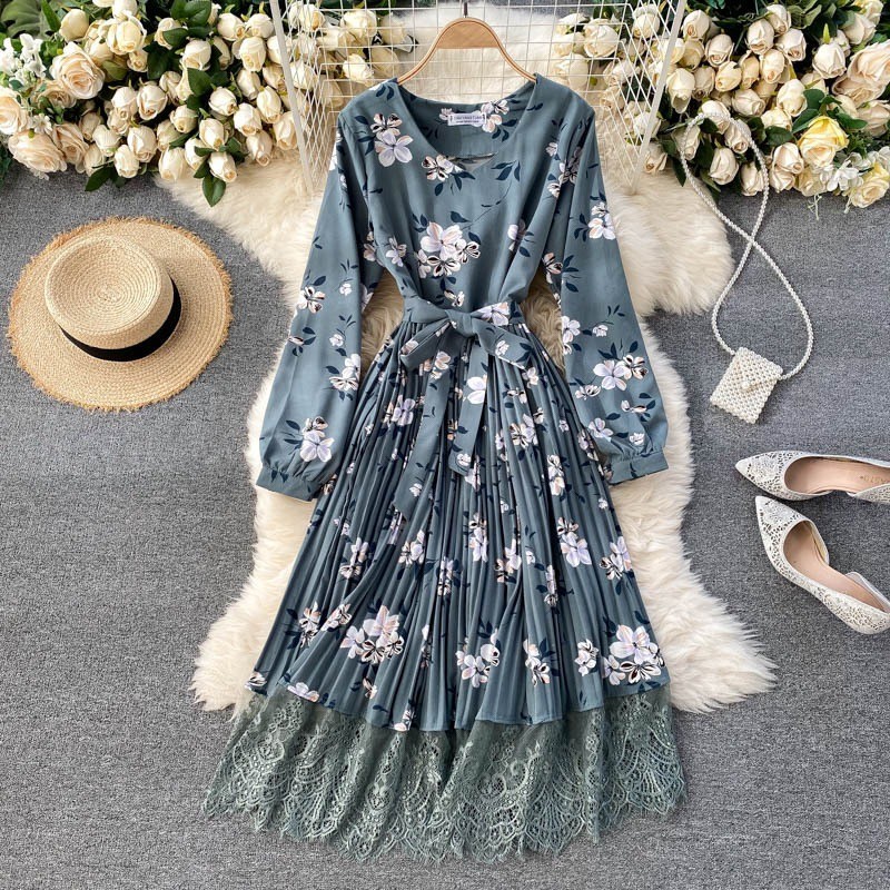 

Платье Gudzik - в цветочный принт серый 1562, Платье Gudzik 42-46 в цветочный принт серый 1562