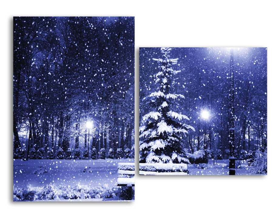 

Модульная картина LaPrint Зимний парк 130х94 см