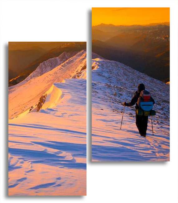 

Модульная картина LaPrint Поход в горах 130х150 см