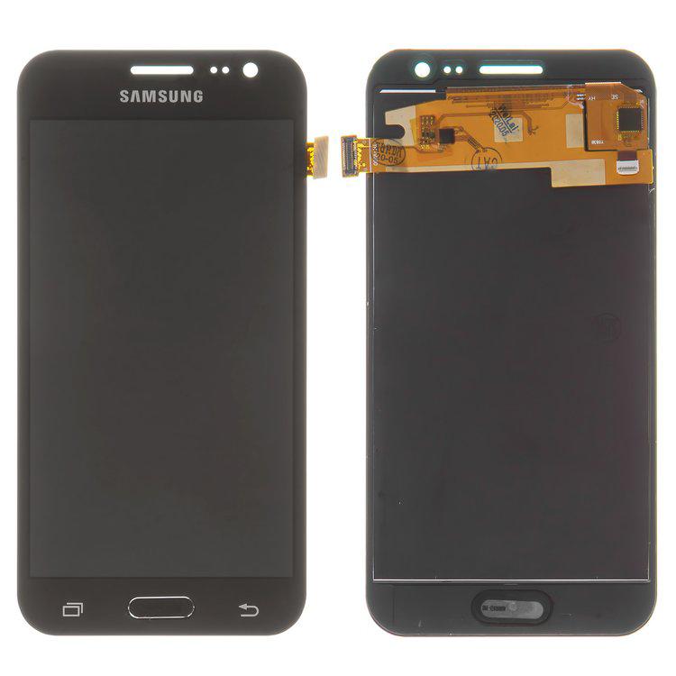 

Дисплей для Samsung J200 Galaxy J2, чорний, із сенсорним екраном, з регулюванням яскравості, (TFT), Сopy